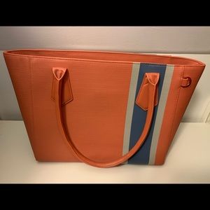 Dagne Dover Classic tote in sienna stripe